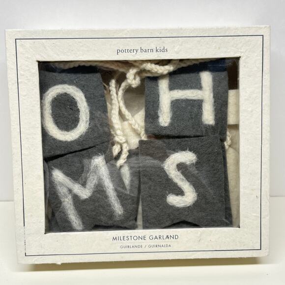 Pottery Barn Kids Baby Months Milestone Garland - Picture 2 of 6